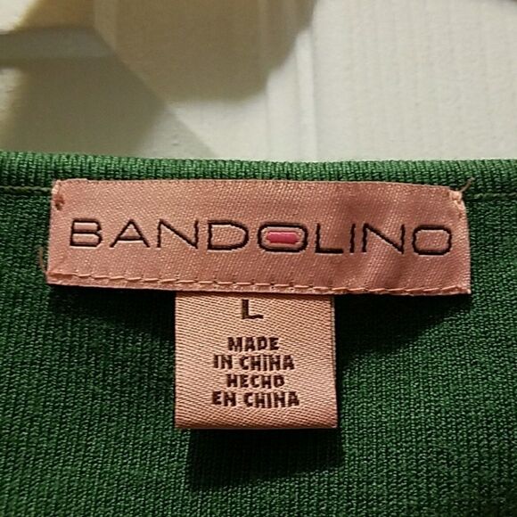 Bandolino Jade ribbed army green sweater Sz. L NWT - Picture 2 of 3